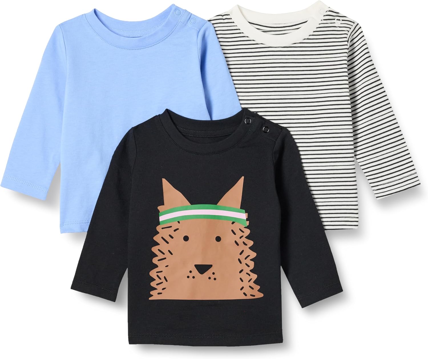 Thumbnail 5 de Amazon Essentials maglietta unisex bimbi 0-24 mesi e t-shirt a maniche lunghe in cotone 100% (vestibilità comoda)