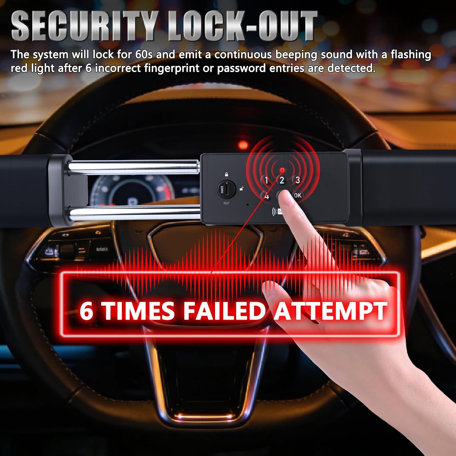 Thumbnail 3 de I LITTON Steering Wheel Lock Anti-Theft Device