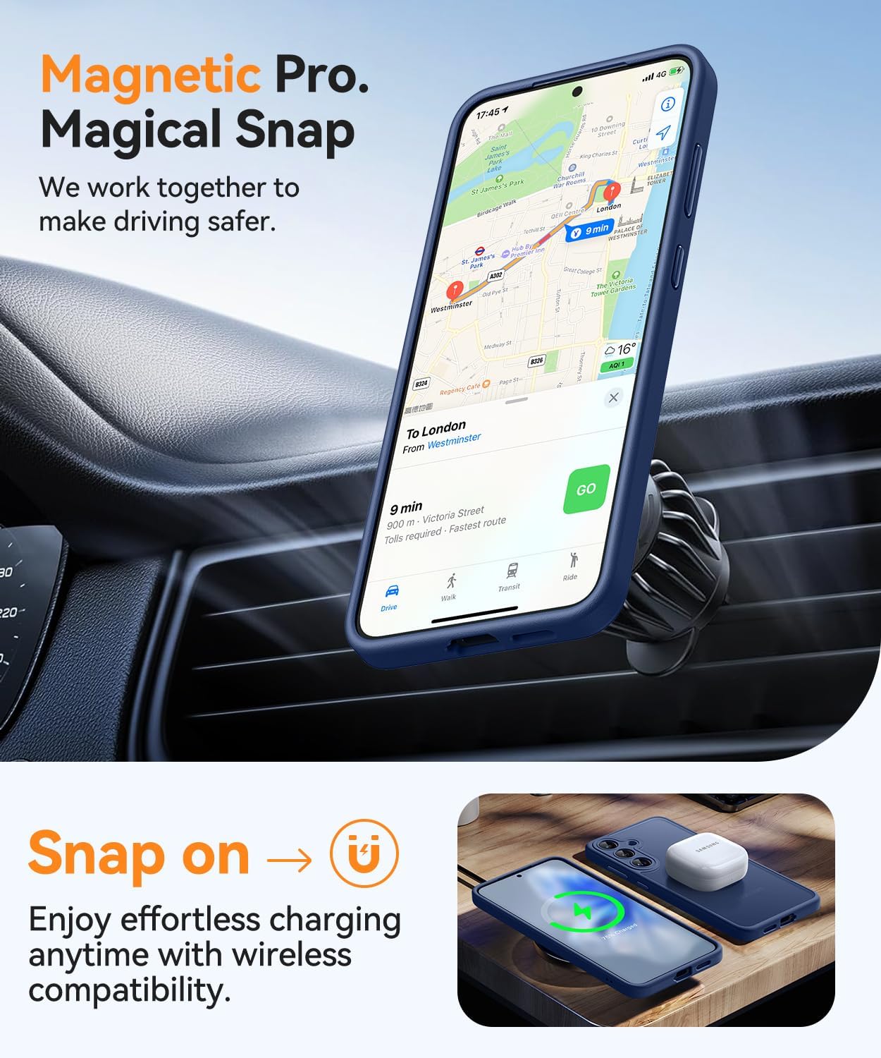 Thumbnail 4 de CANSHN Galaxy S25 Coque magnétique 6,2