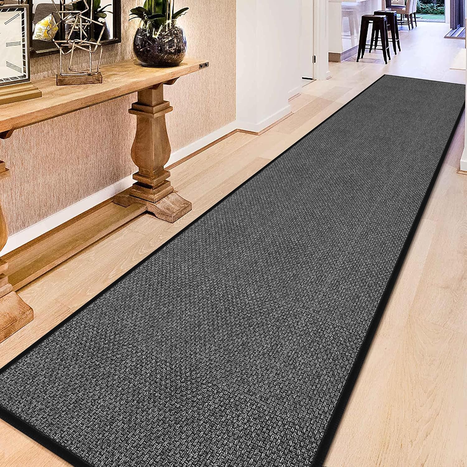 Thumbnail 2 de GOYLSER 15ft Jute Hallway Runner Rug — Non-Slip, Washable, Rubber-Backed