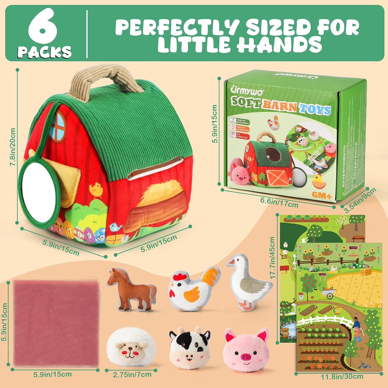 Detalle 2 de Sensory farm toy set 6 to 12 months