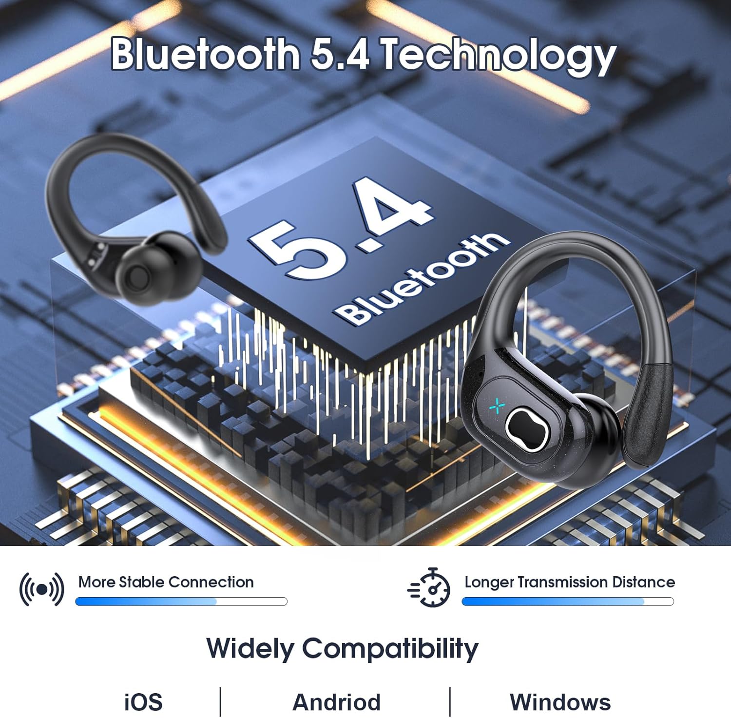 Thumbnail 4 de Wireless Earbuds 75 hrs Bluetooth 5.4