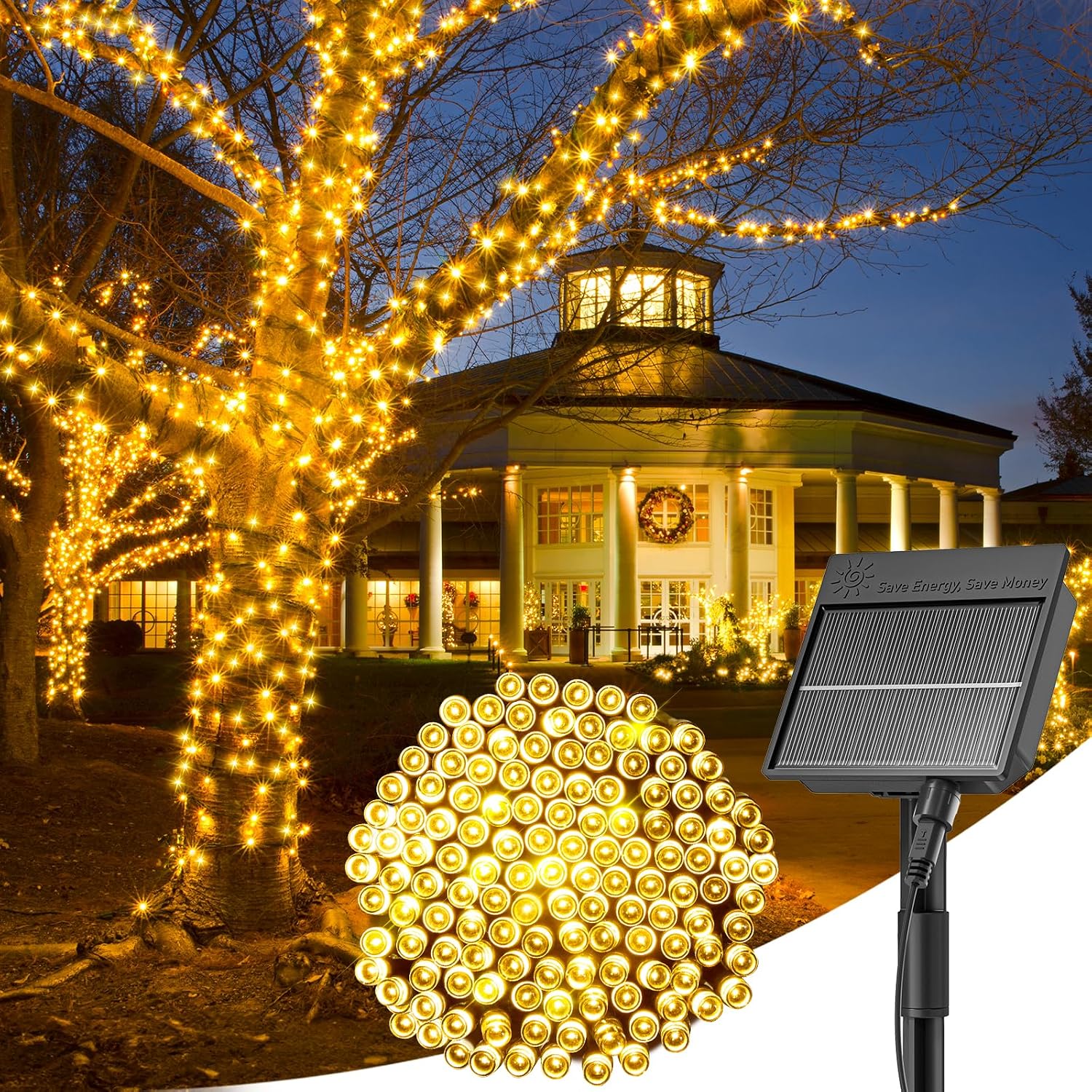 Detalle de Minetom Solar String Lights 40 ft