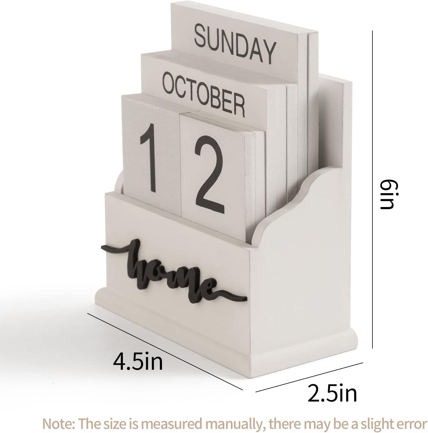 Thumbnail 1 de Wooden Perpetual Desk Calendar
