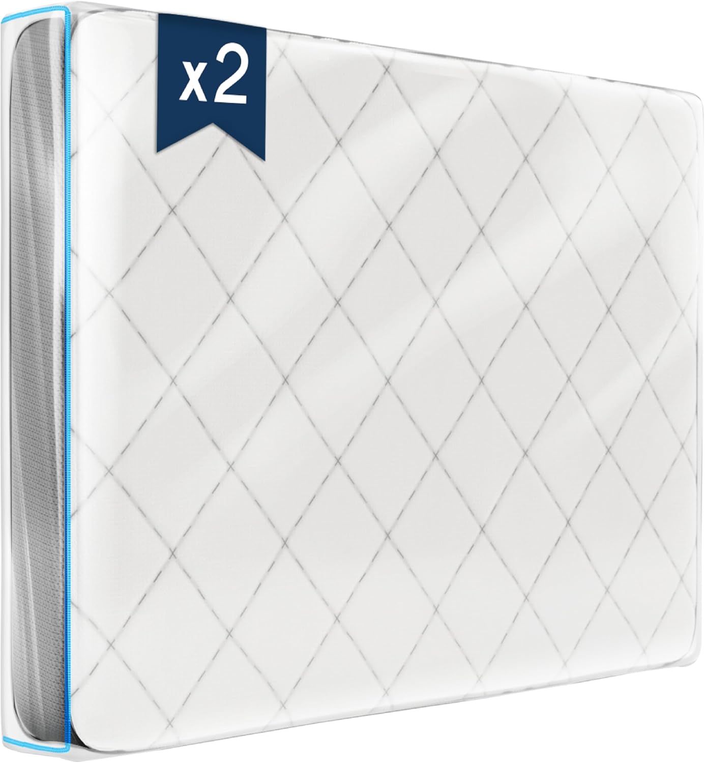 Thumbnail 6 de Dreamzie Housse de matelas 80x200 avec zip – plastique réutilisable pour déménagement et stockage