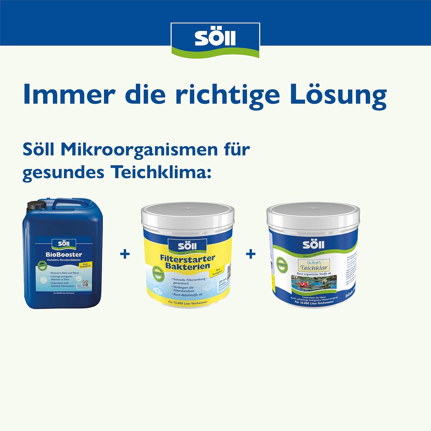 Detalle de Söll BioBooster 2,5 l – Biologischer Teichwasseraufbereiter
