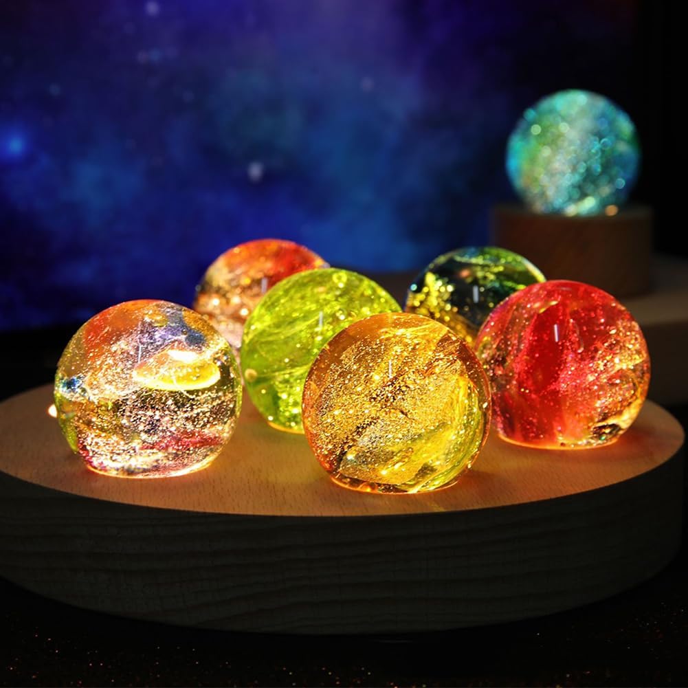 Thumbnail 6 de AMFUN Sfera di Cristallo: Lampada Notturna a Sfera con LED e Base