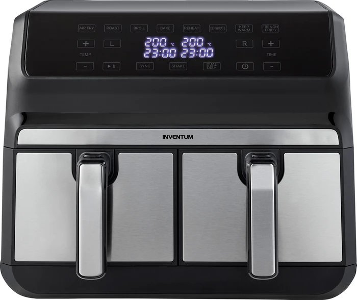 Thumbnail 3 de Inventum Heißluftfritteuse GF800HLD: Zwei Kammern mit Sync- und Duo-Cook-Funktion