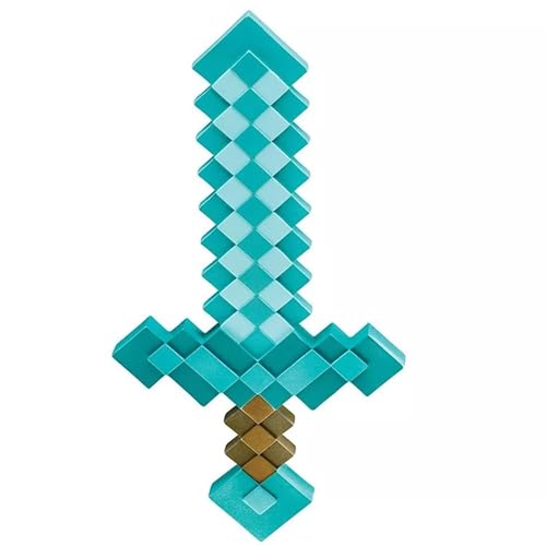 Detalle de Espada Minecraft de Diamante Oficial – Arma de Juguete en Plástico (>50 cm) para Niños 3 Años+