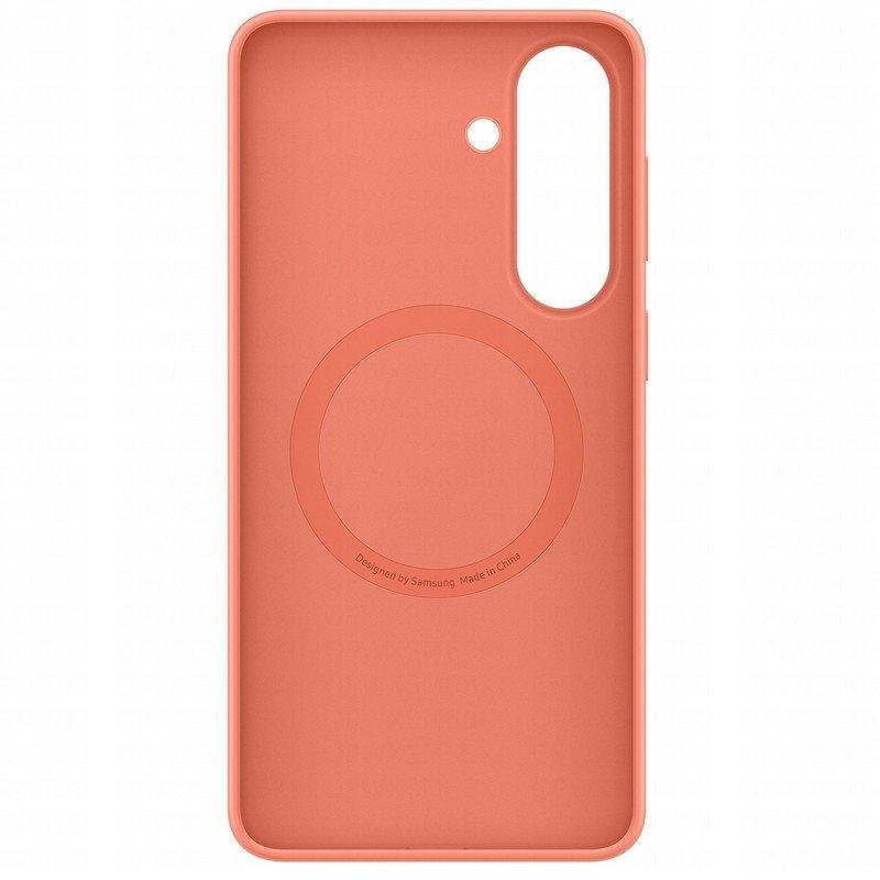 Detalle de Funda de silicona Samsung EF-ES947COEGWW MagSafe en Rojo Coral para Galaxy S26 Plus