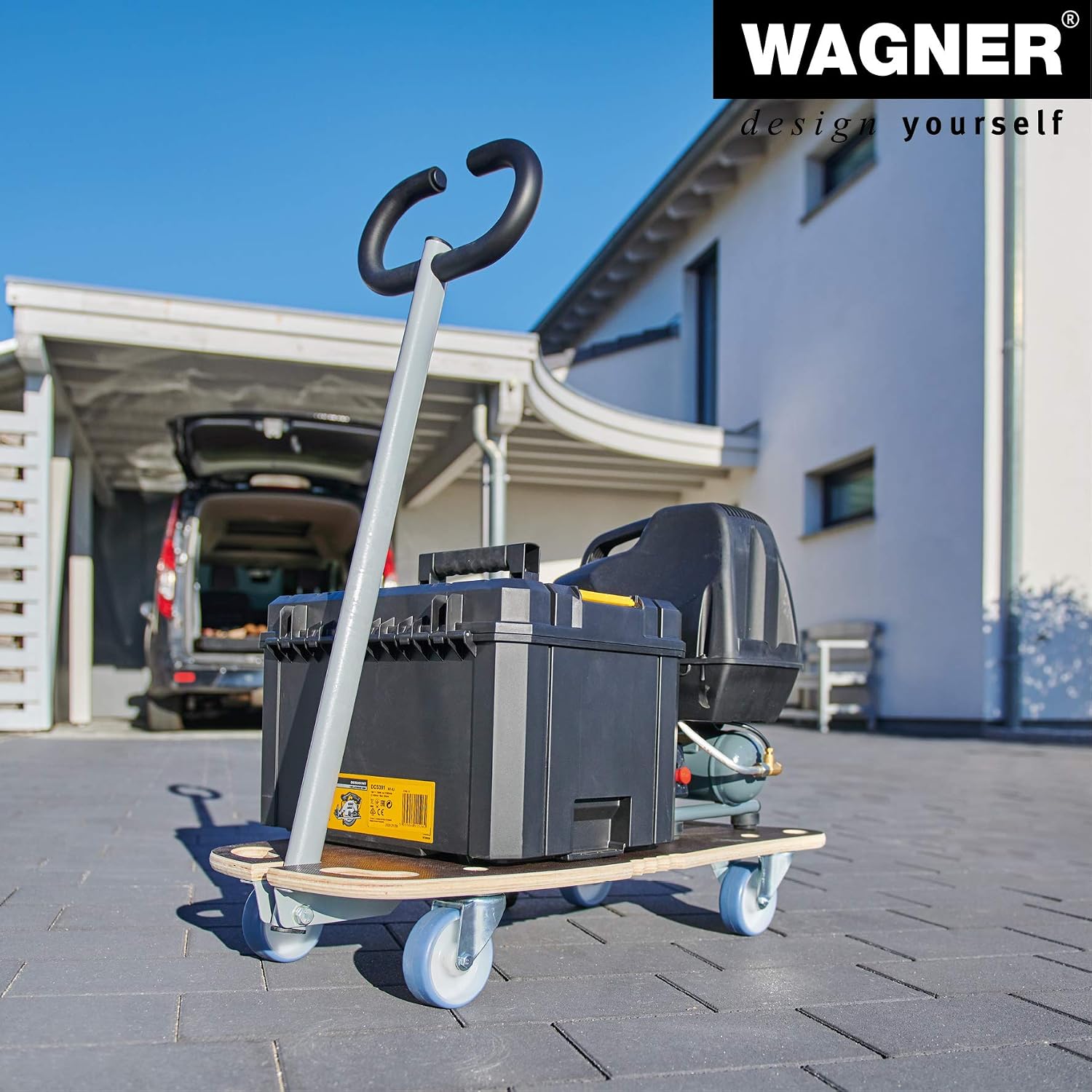 Thumbnail 6 de WAGNER MM 1187 – platforma transportowa 300 kg, MaxiGrip i składany dyszel