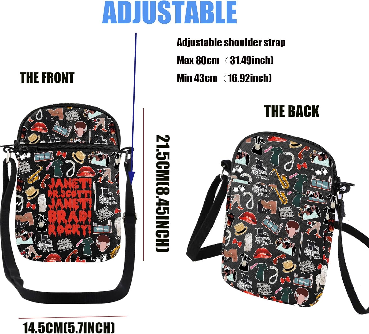 Detalle 2 de PXTIDY Rocky Horror Crossbody Bag