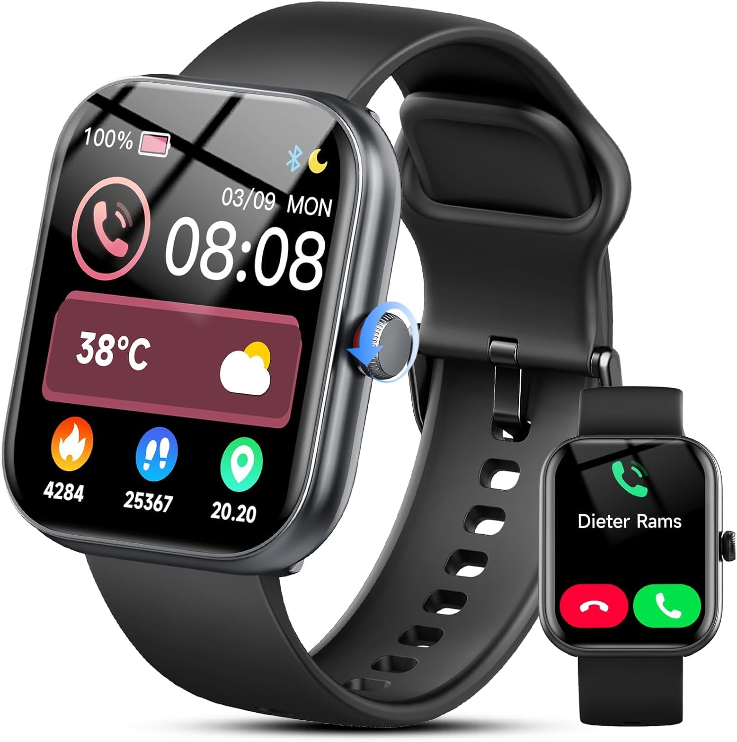 Detalle de uaue Smart Watch Alexa Built-in: 1.91" HD Fitness Smartwatch with Bluetooth Calling
