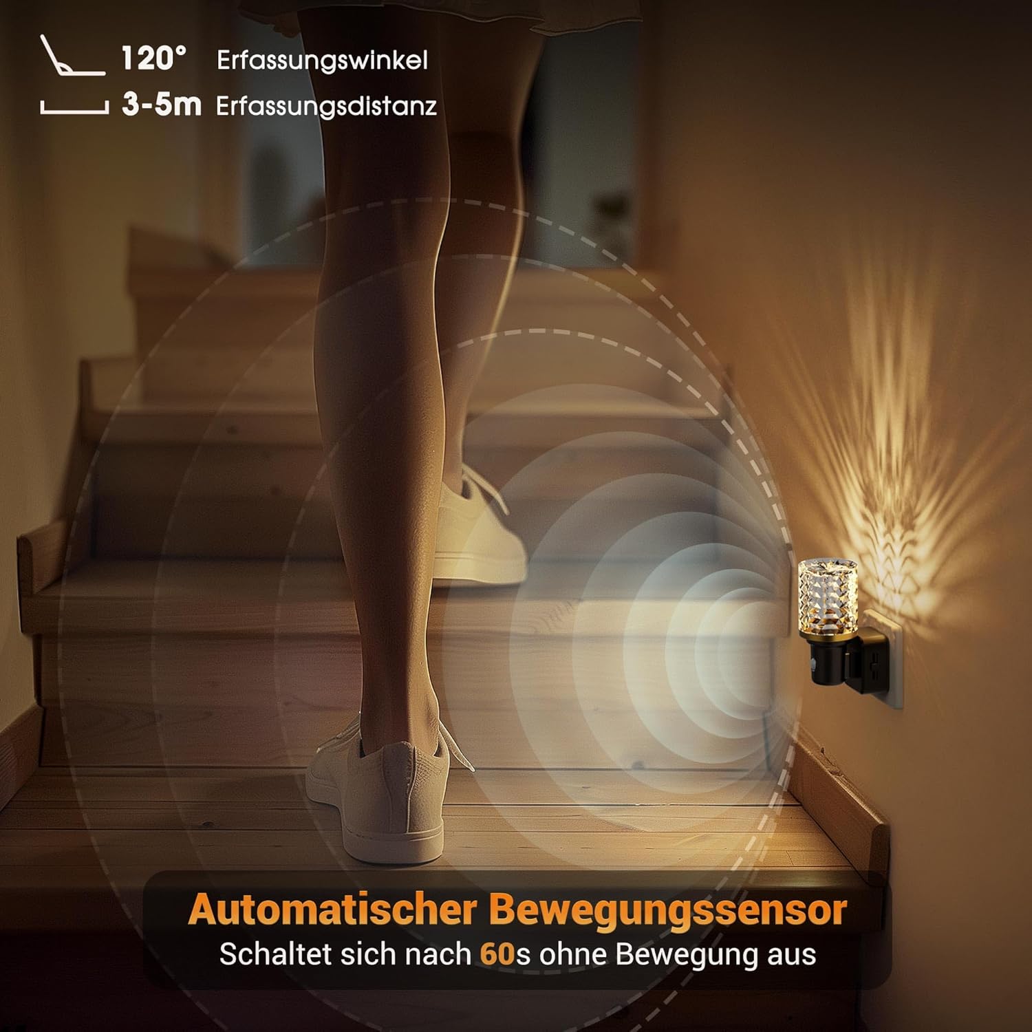 Thumbnail 2 de JandCase Nachtlicht Steckdose mit Bewegungsmelder