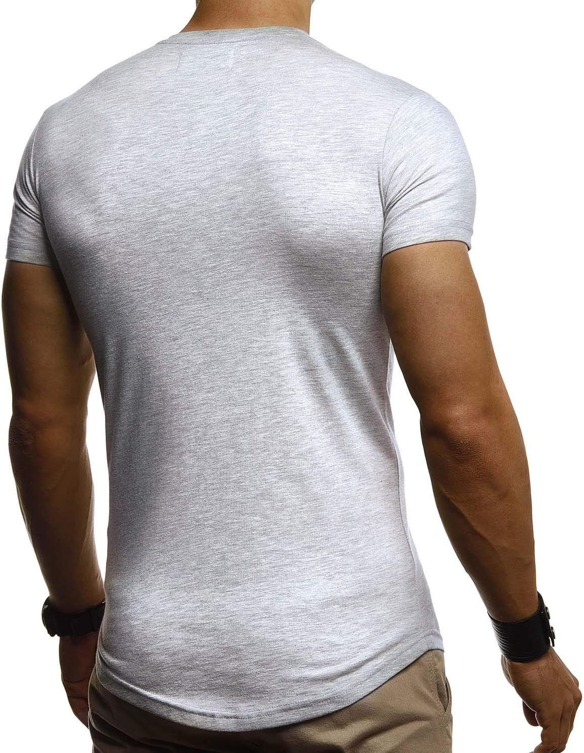 Thumbnail 2 de Leif Nelson Herren Casual T-Shirt mit tailliertem Schnitt