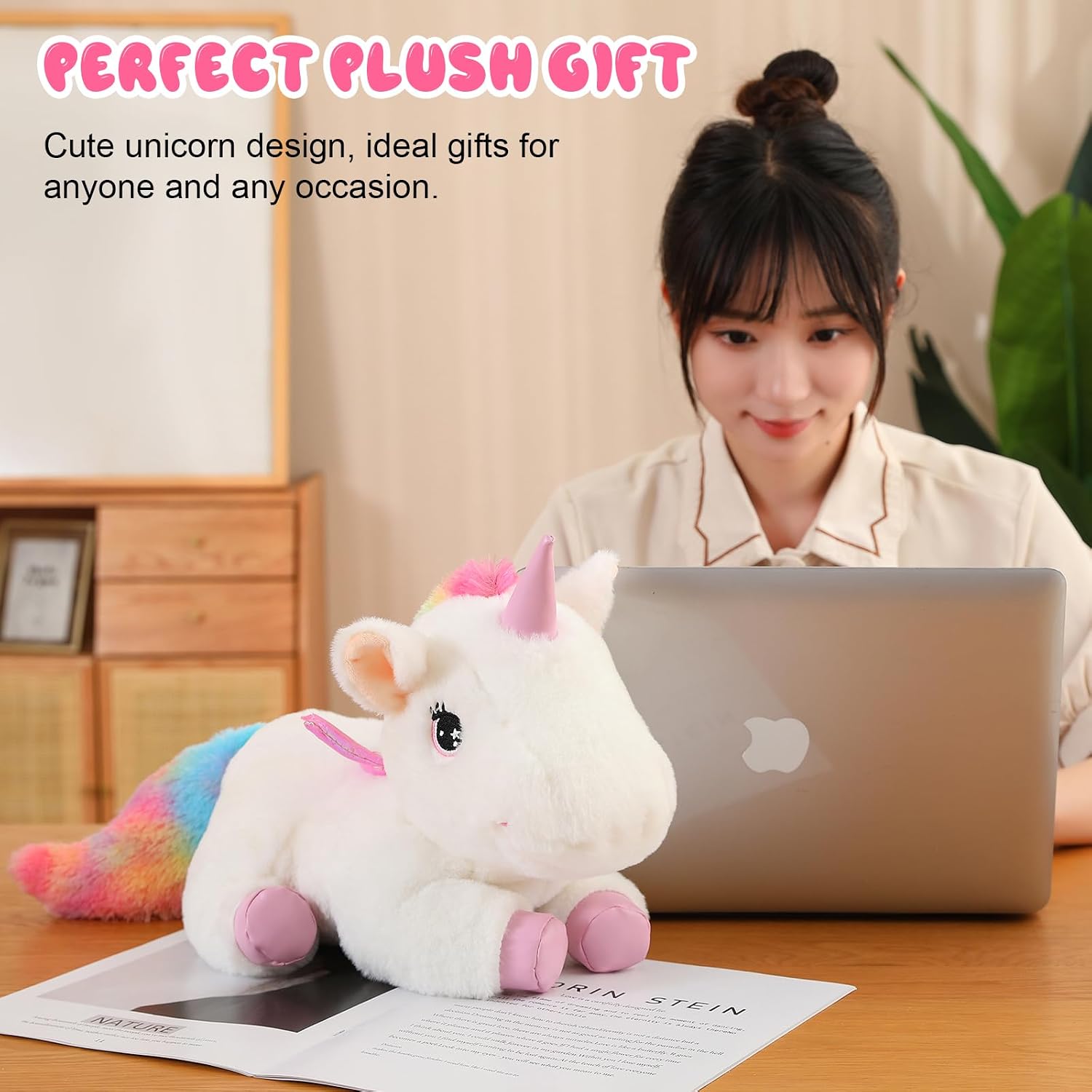 Thumbnail 5 de SQEQE Einhorn Plüschset mit 4 Baby Einhörnern