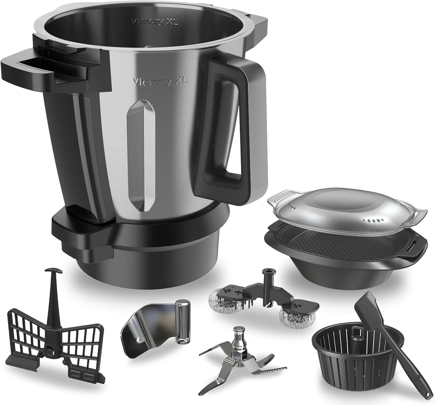 Detalle de Jarra Cecotec Mambo Cooking Victory en Acero Inoxidable con Accesorios Profesionales