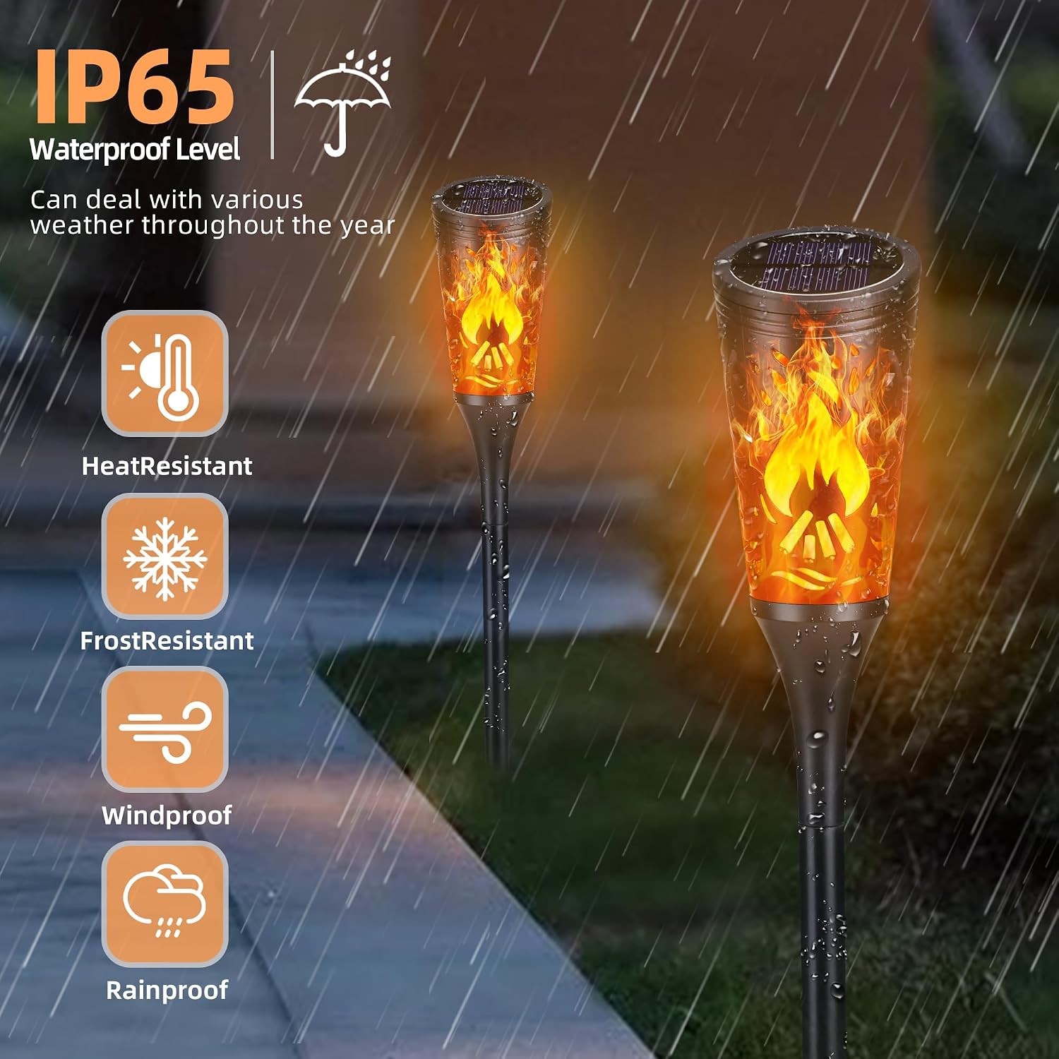 Detalle de Toodour Solar Torch Lights 10-Pack