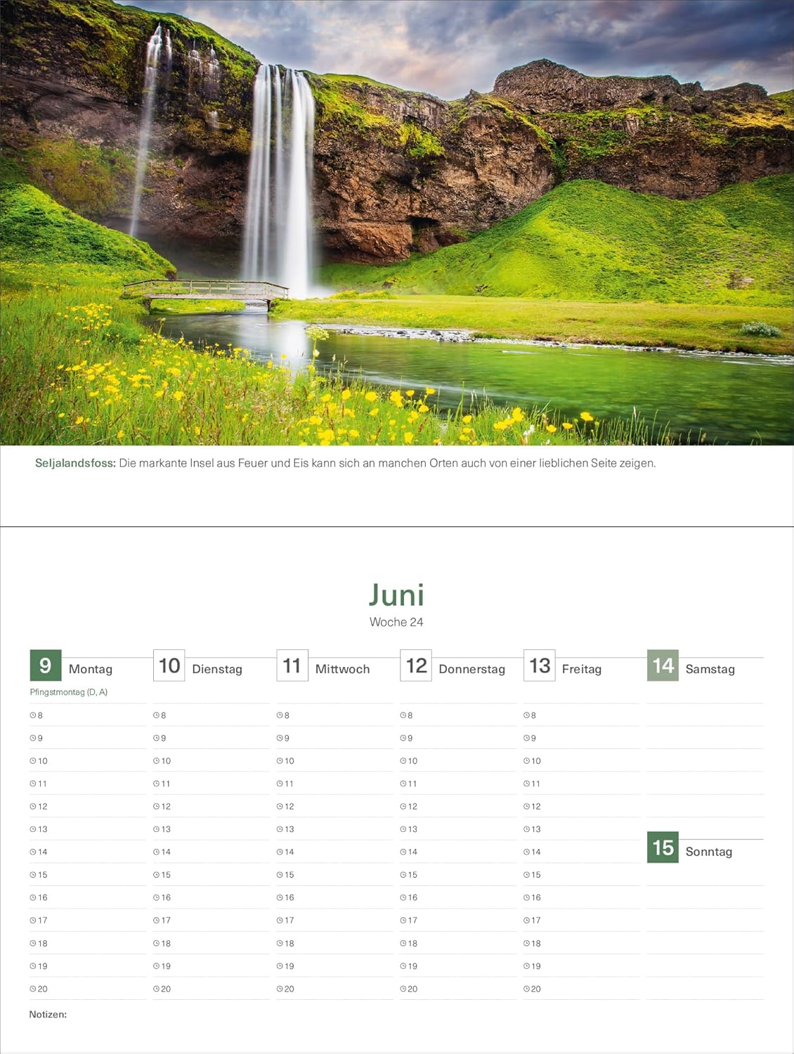 Thumbnail 6 de Island - KUNTH Tischkalender 2025: Wochenkalender mit faszinierenden Fotomotiven