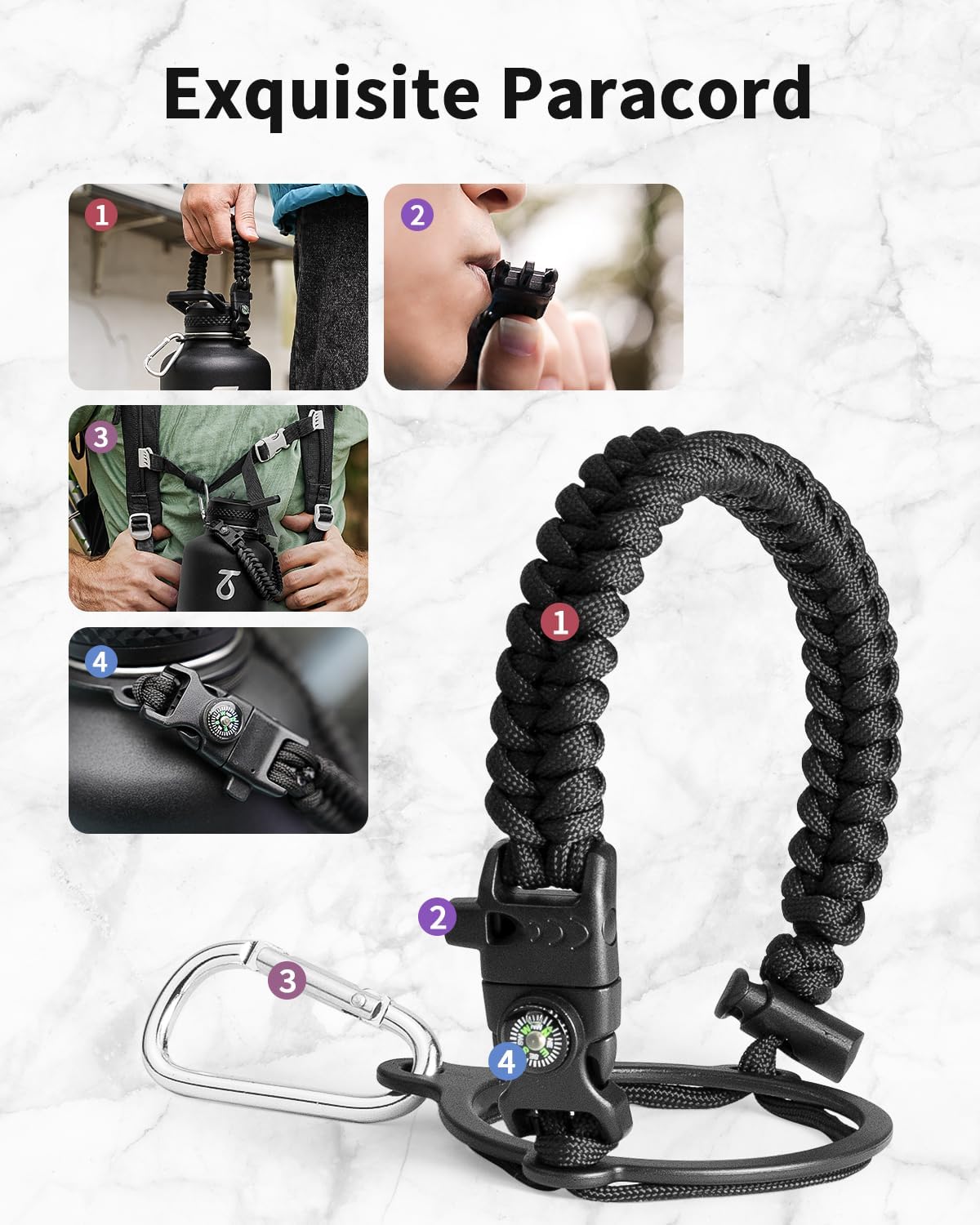 Detalle 2 de Trebo Insulated Water Bottle 2L wide-mouth, double wall 💧