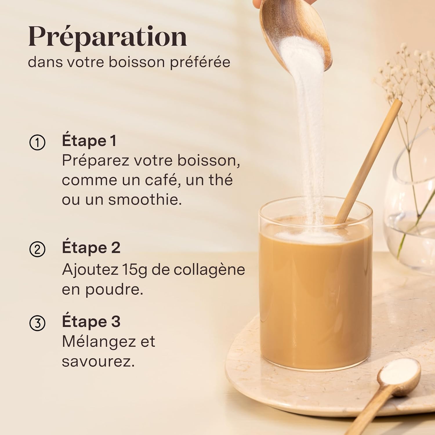 Thumbnail 2 de Glow25® Collagène Plus 450 g – Complément alimentaire à la vitamine C, zinc et biotine