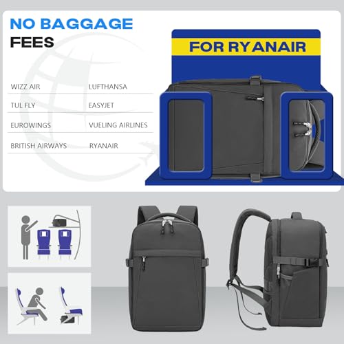 Thumbnail 1 de Xkdoai Zaino da Viaggio per Ryanair – Bagaglio a Mano 40x30x20, 2 Giorni