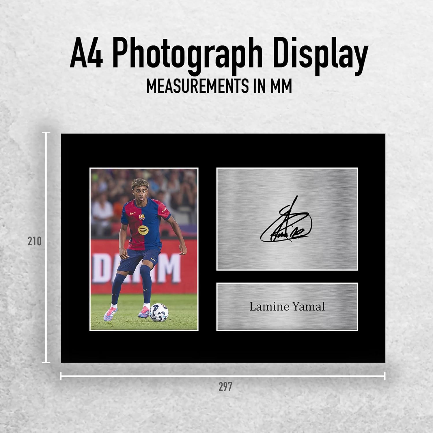 Thumbnail 1 de HWC Trading Lamine Yamal Barcelona Gifts printed signed autograph picture (A4)