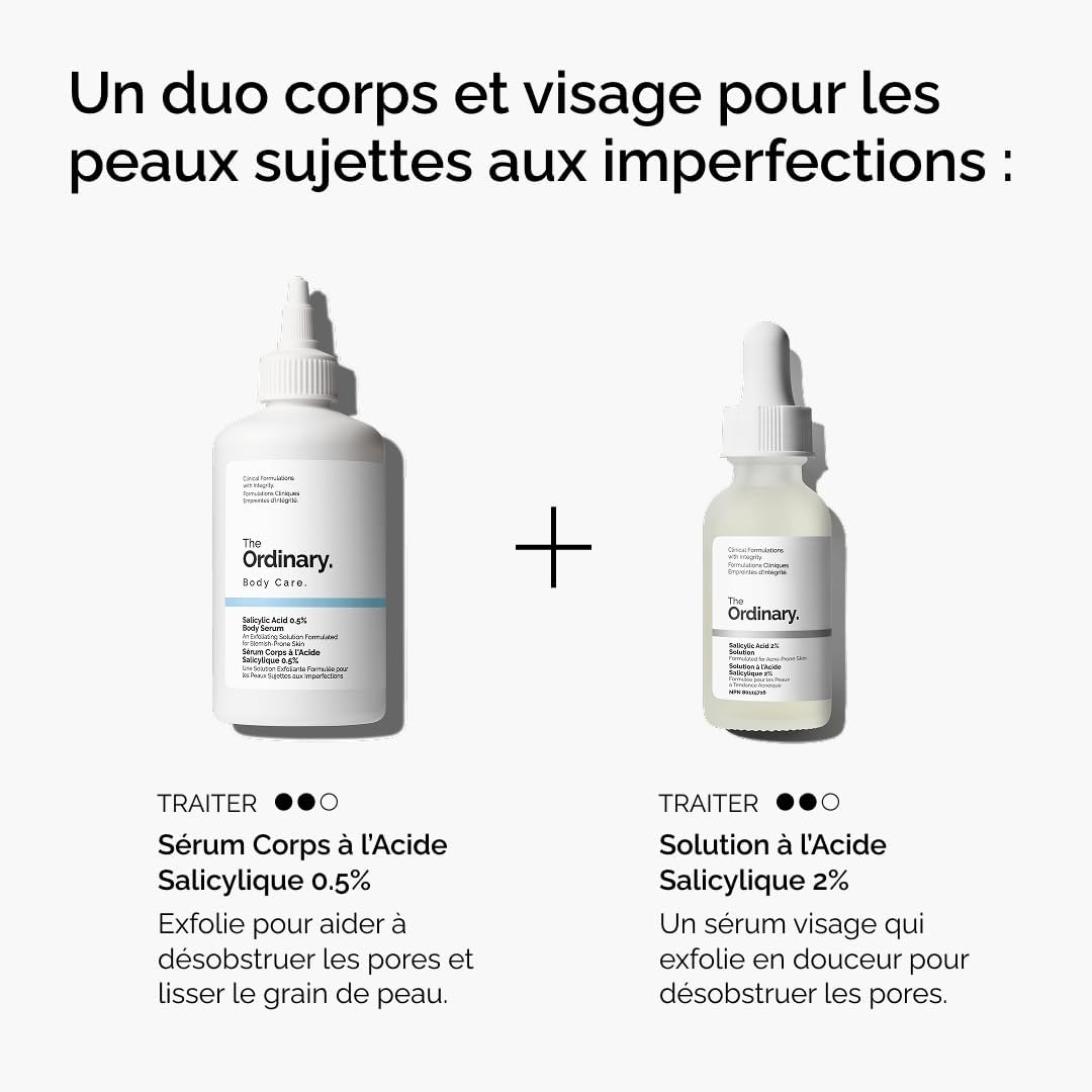 Thumbnail 4 de The Ordinary Sérum Corps à l'Acide Salicylique 0,5% – Exfoliant ciblé pour les peaux sujettes aux imperfections (240 ml)