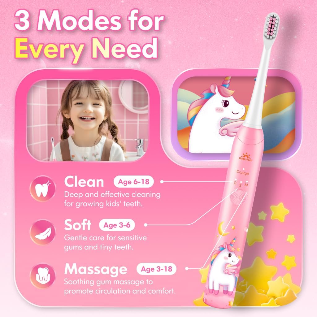 Thumbnail 3 de Kids sonic toothbrush 31000VPM timer