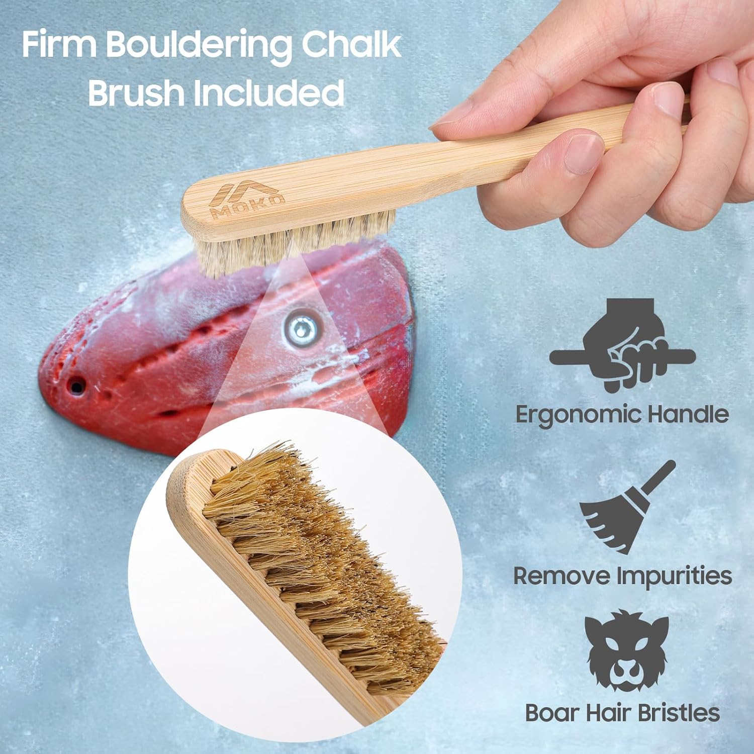 Thumbnail 2 de MoKo Climbing Chalk Bag with Brush