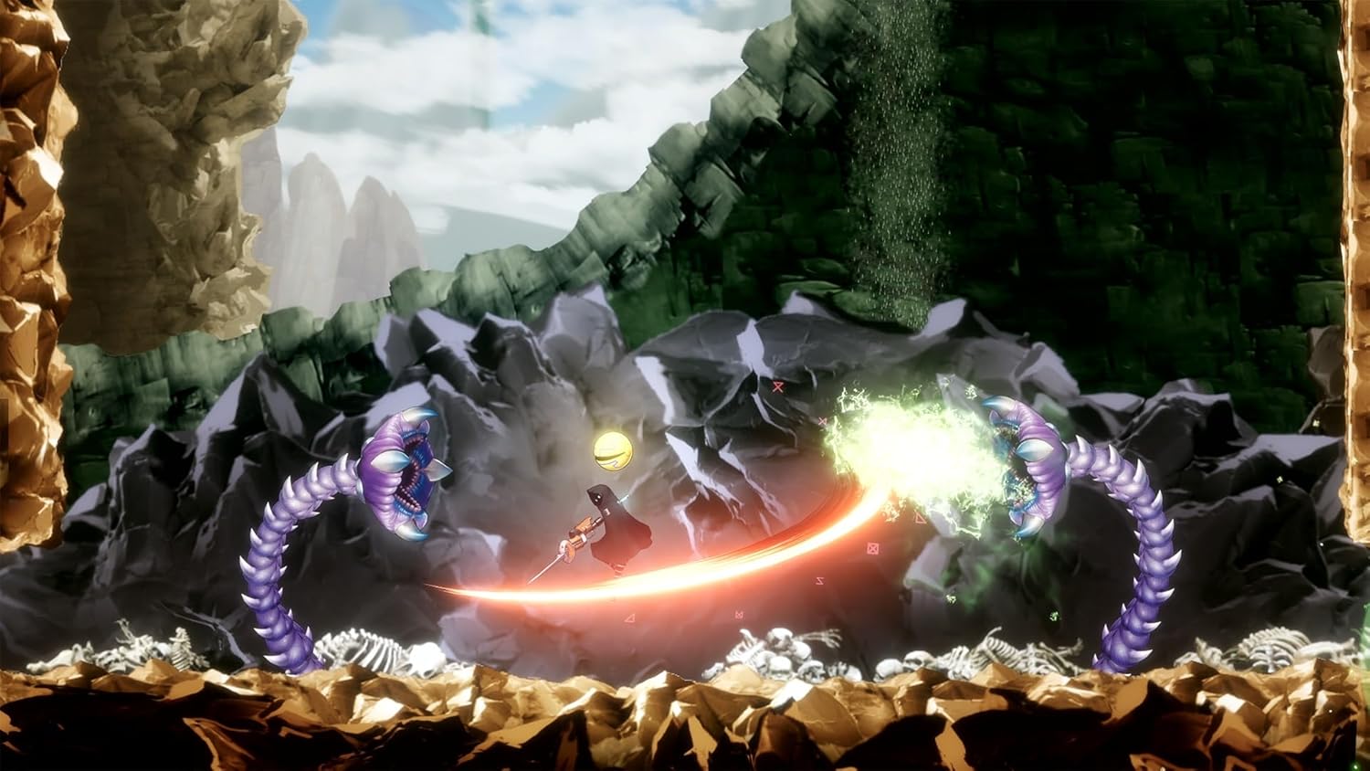 Detalle 2 de Shadow Labyrinth PS5, platform 2D d’azione in stile rivisitazione di Pac-Man