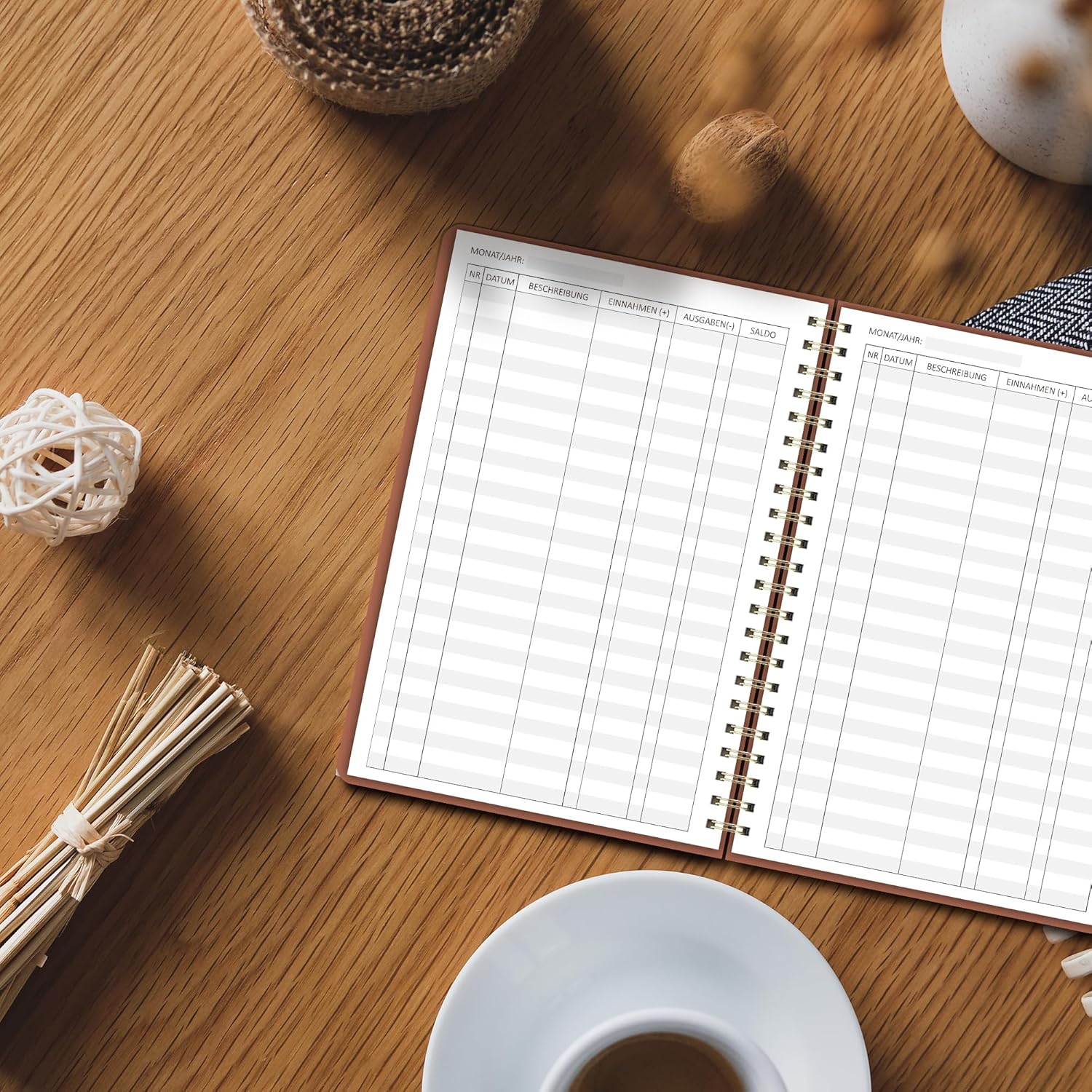 Thumbnail 4 de BIROYAL Kassenbuch A5-120 Seiten – Budget Planner & Einnahmen-Ausgaben Buch