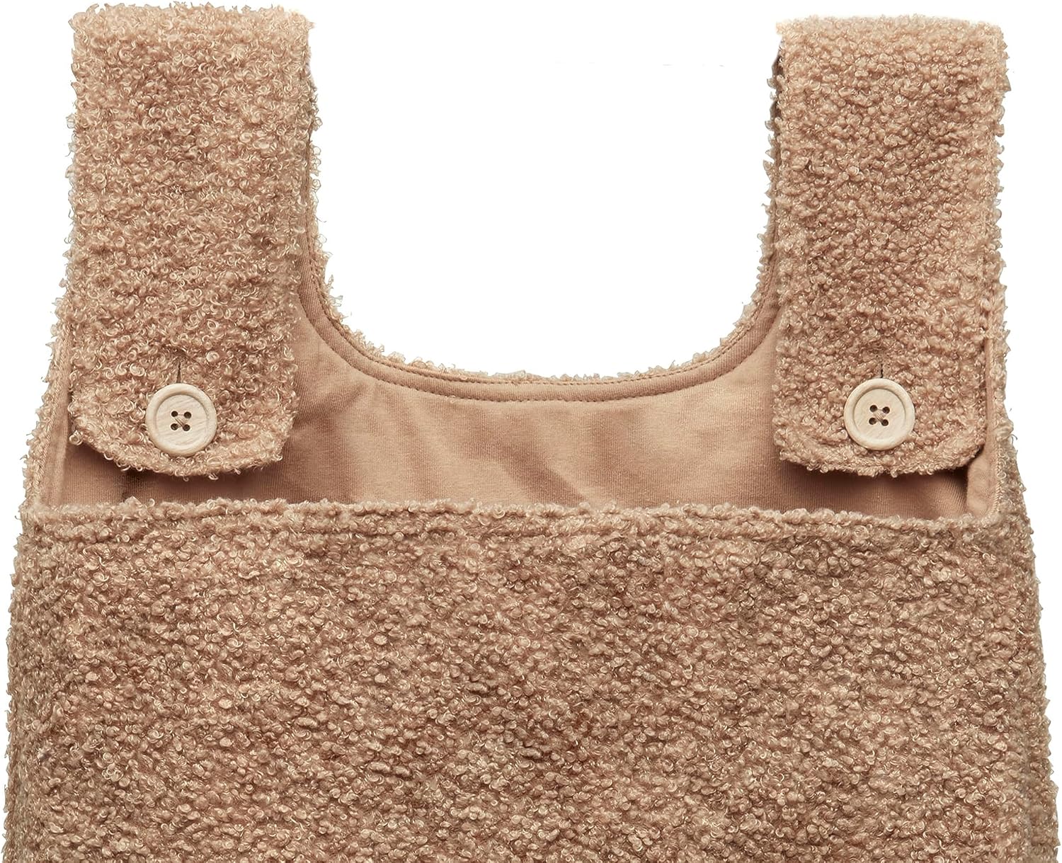 Detalle de Jollein Aufbewahrungstasche Boucle biscuit – 50x40x10 cm, waschbar