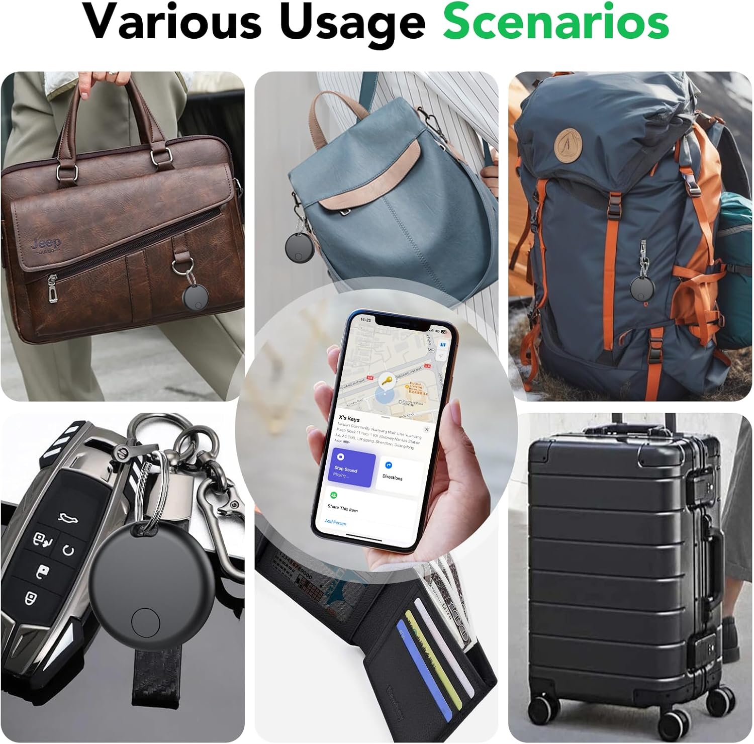 Thumbnail 6 de Tracker Tags Bluetooth Item Finder 4‑Pack 100 dB