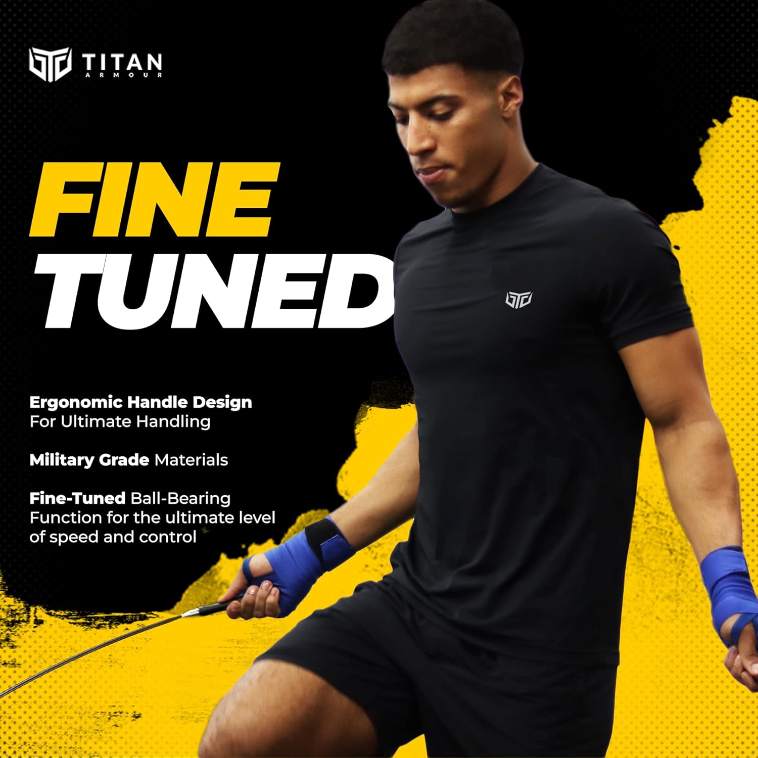 Thumbnail 3 de Titan Armour Premium Self-Locking Adjustable Jump Rope