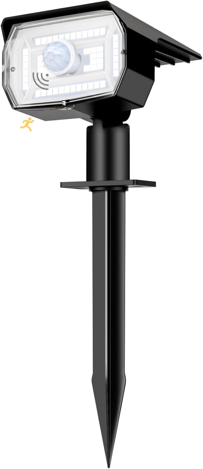 Thumbnail 5 de Nipify 2 Pezzi Faretti Solari da Giardino con Sensore di Movimento, 56 LED e 3 Modalità (Bianco Freddo)