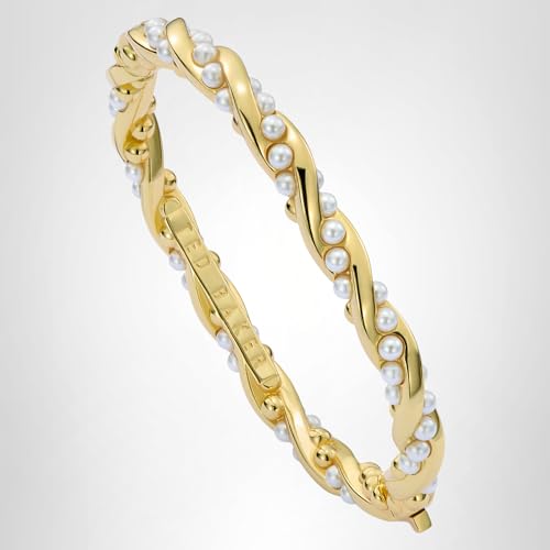 Thumbnail 5 de Ted Baker Tilaa Twisted Pearl Cuff Bracelet for Women (Gold/Pearl)
