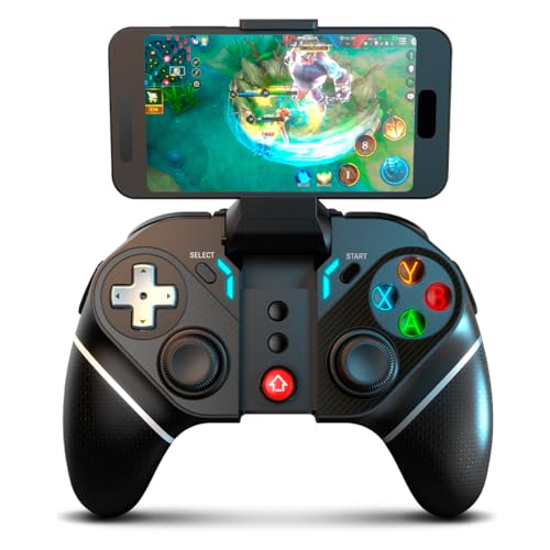 Detalle de KROM KEXAL: Gamepad inalámbrico 5.0 Bluetooth + receptor 2.4 GHz para PC, Switch, Android e iOS