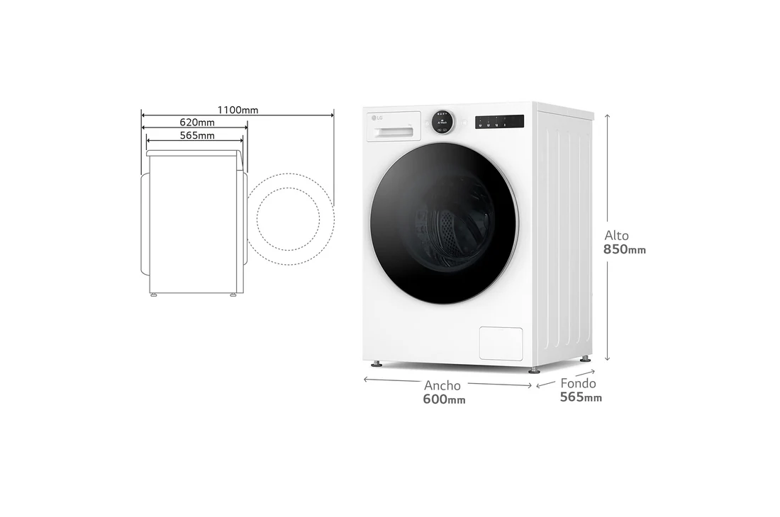 Thumbnail 2 de LG F4X7009TWS Lavadora 9 kg, 1.400 rpm