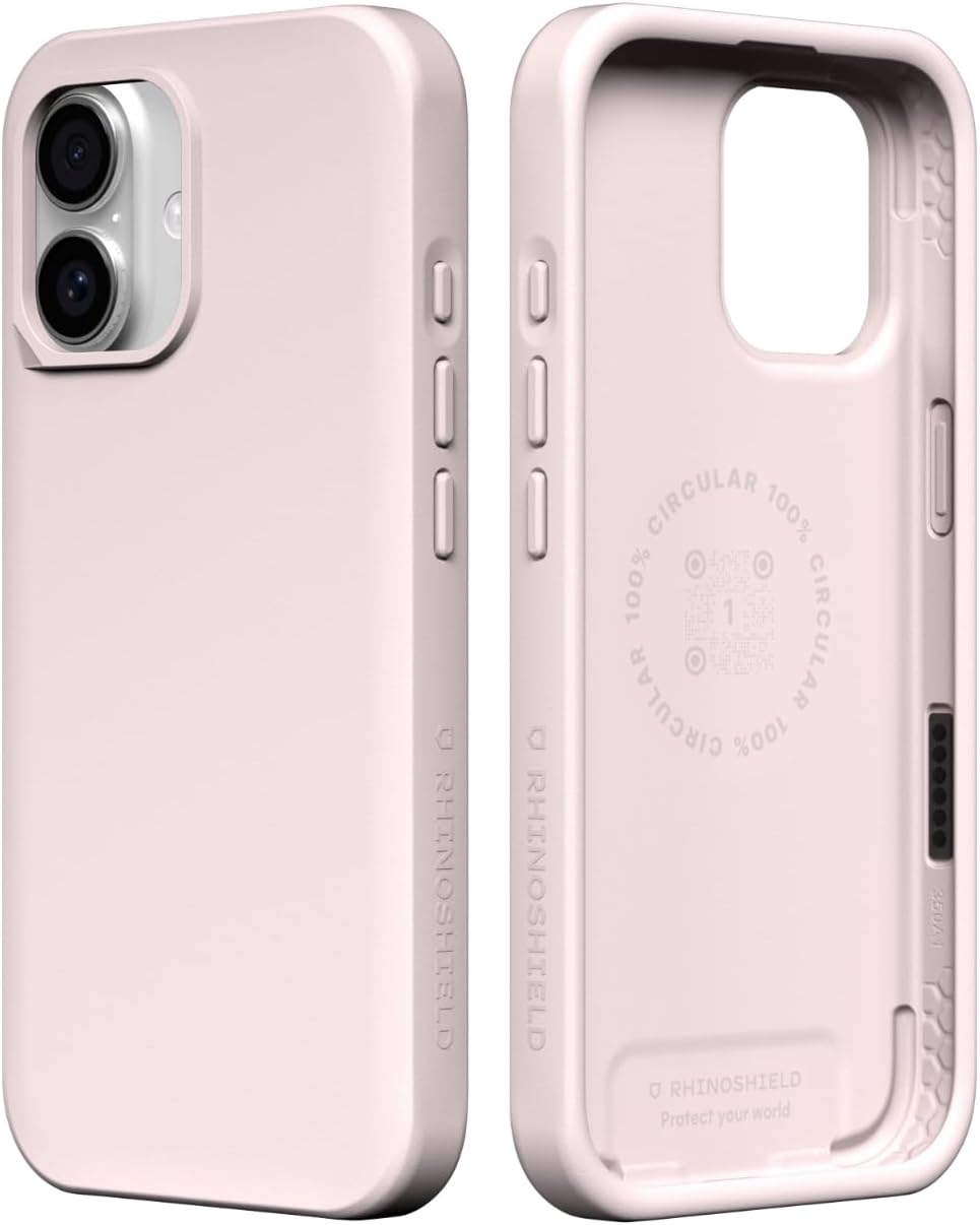 Detalle de RhinoShield SolidX Coque pour iPhone 17 – Rose Sorbet, protection renforcée et design minimaliste