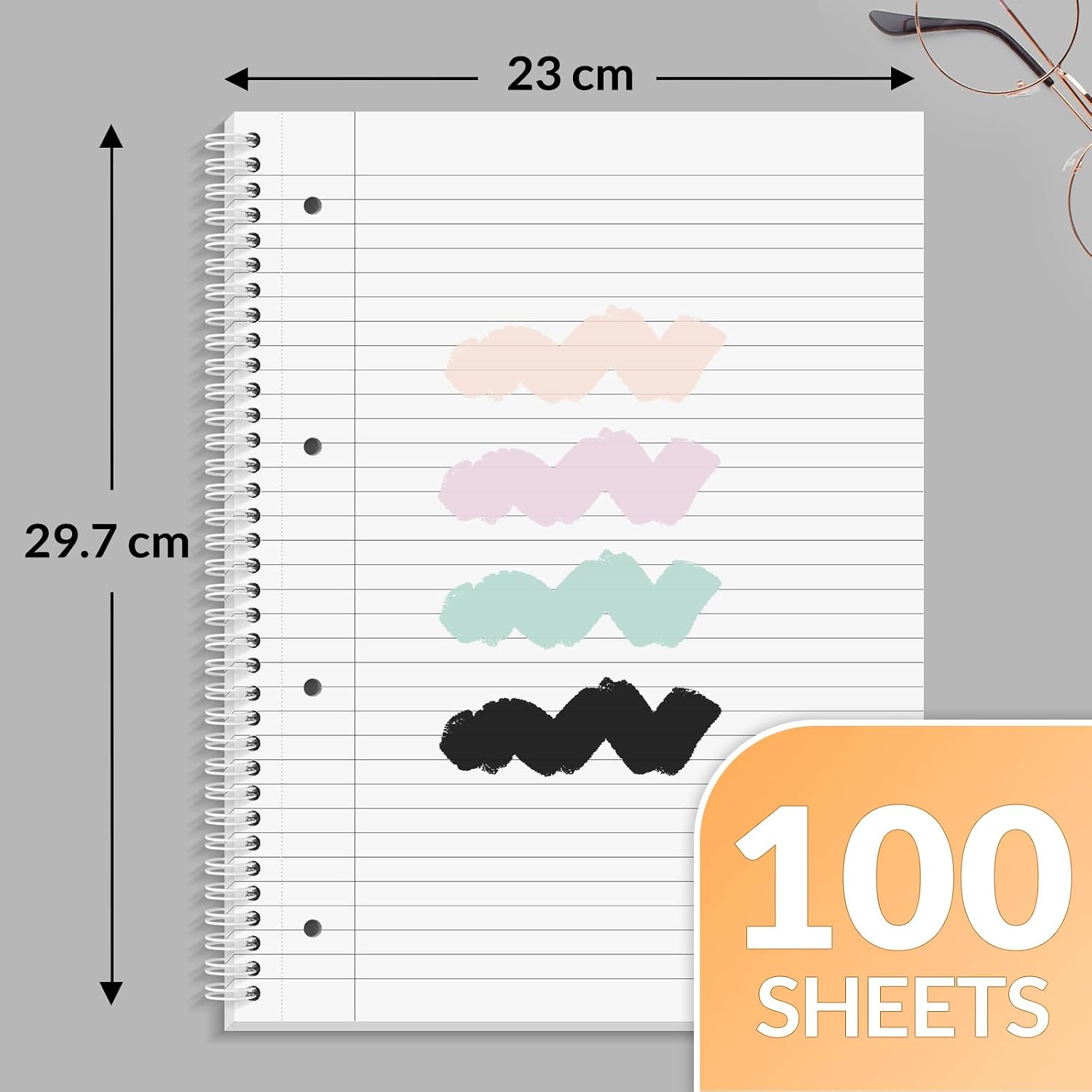 Detalle 2 de SUNEE A4 Notebook 100 Sheets pack