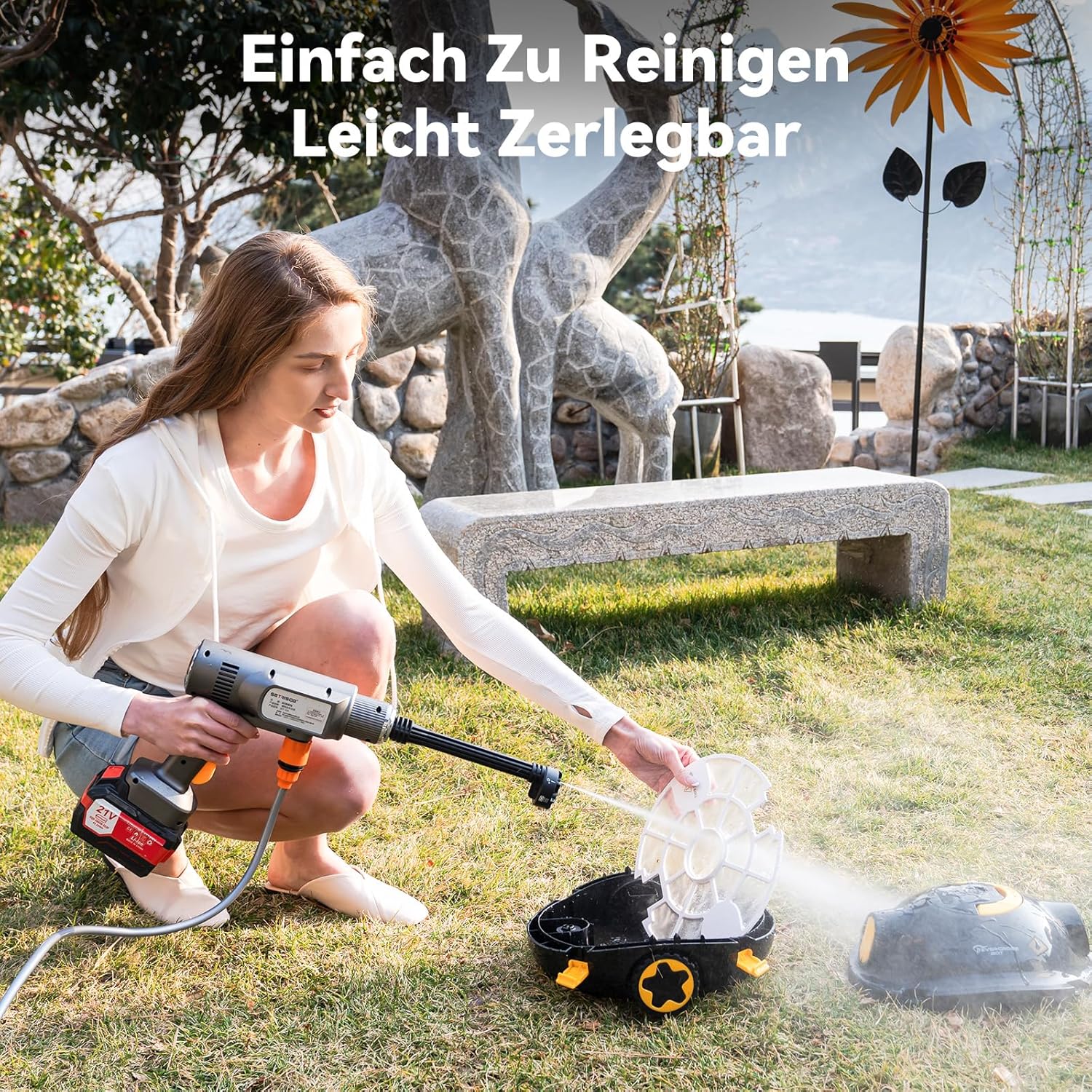 Thumbnail 6 de EVERCROSS BOT Y10 Poolroboter – Akku-Bodenreinigung, 100 Min Laufzeit, IPX8, bis 120 m²