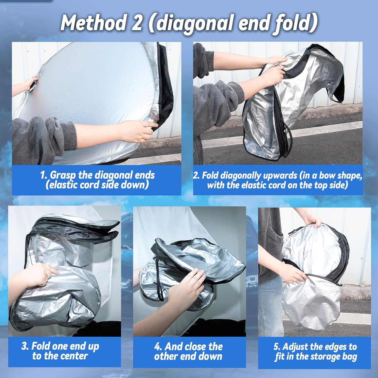 Thumbnail 4 de PAIMOHO Windshield Sun Shade for Jeep Compass (2017-2025) – Custom-Fit Front Window Sunshade