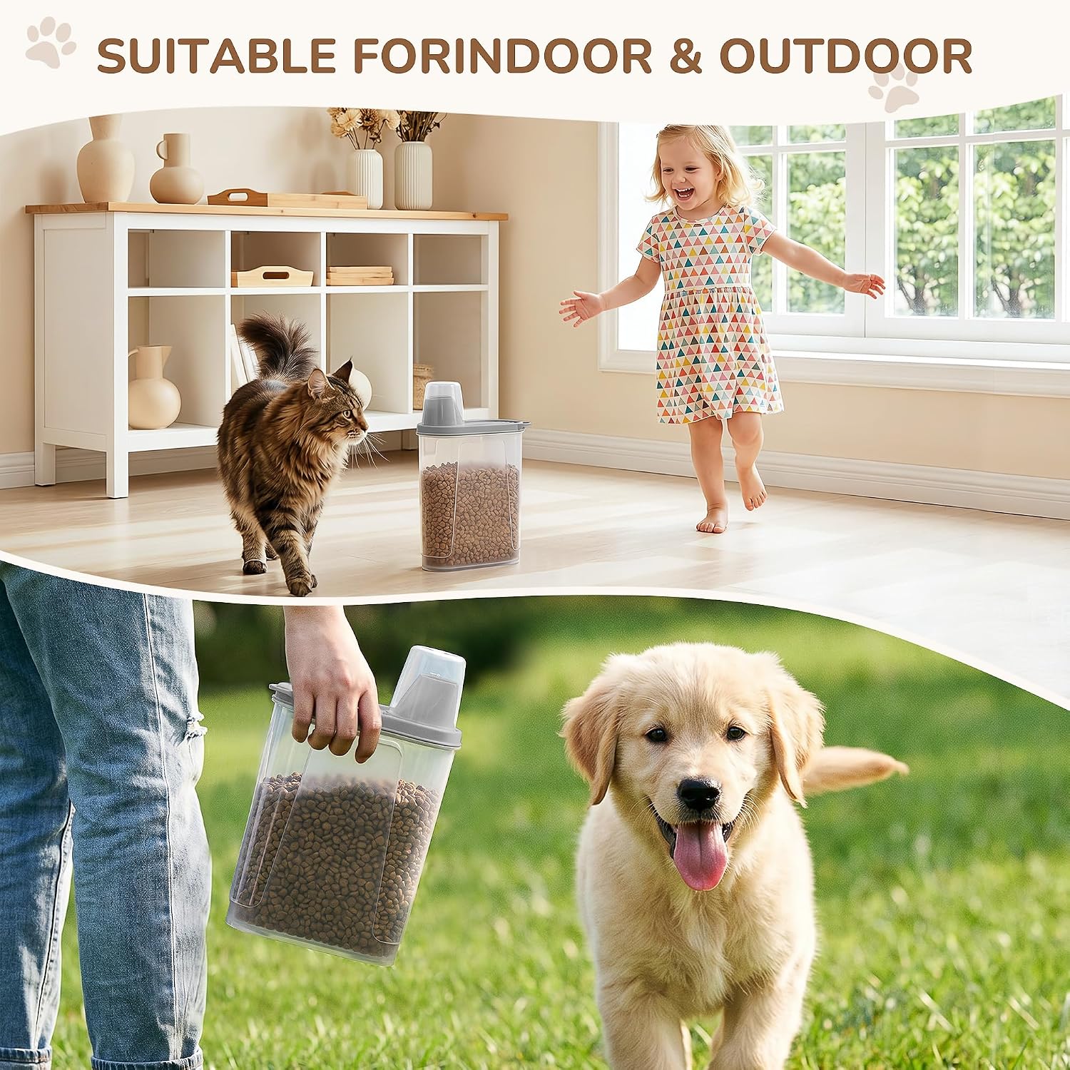 Thumbnail 5 de Citylife 2 Pack Dog Food Container 2.3L