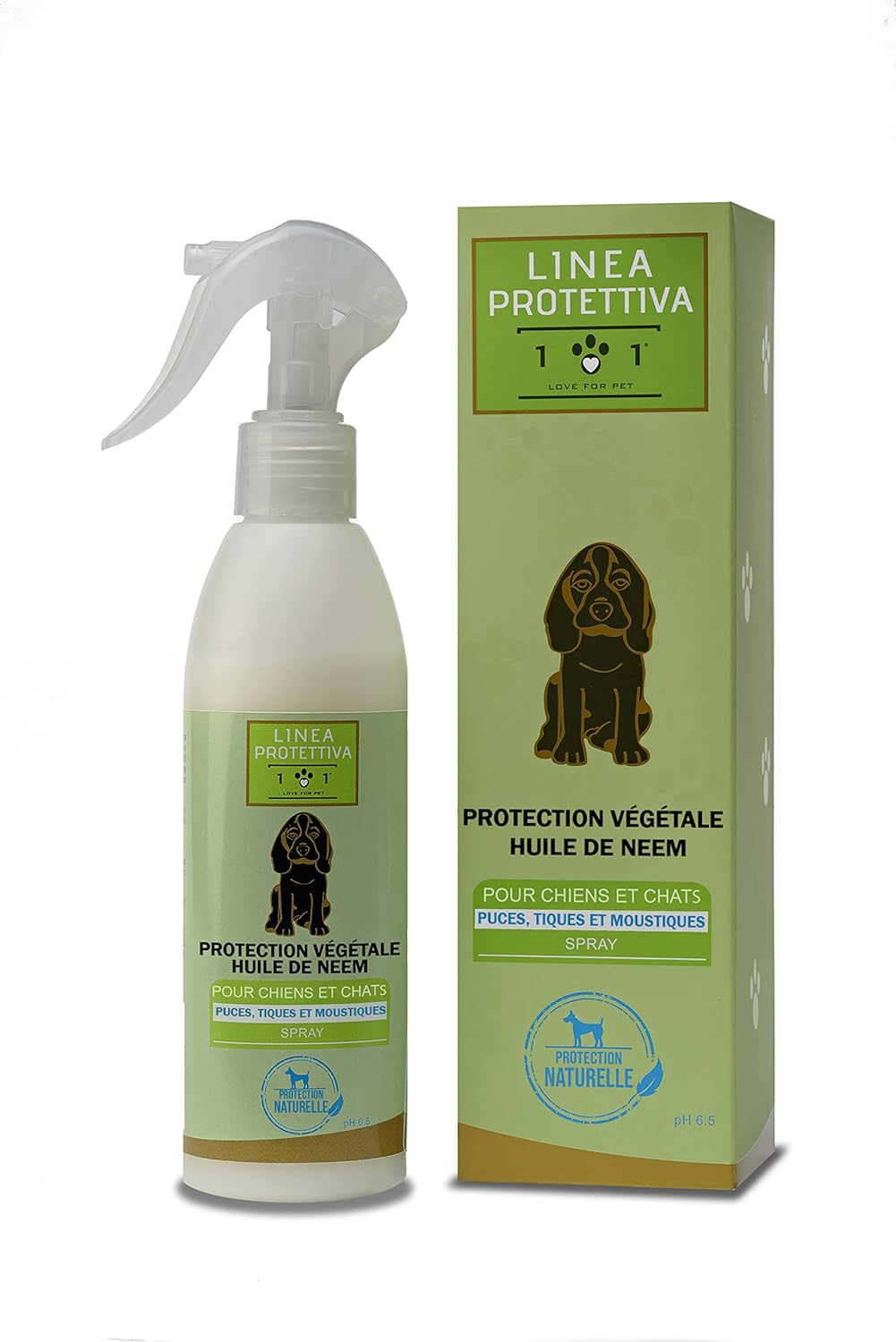 Detalle de Spray Répulsif Naturel Linea 101 contre Puces, Tiques et Moustiques – Neem, 250 ml