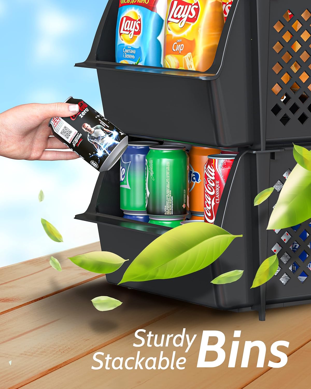Thumbnail 5 de TidyFriend 4 Pack Stackable Storage Bins 11.5 x 14.5 x 7
