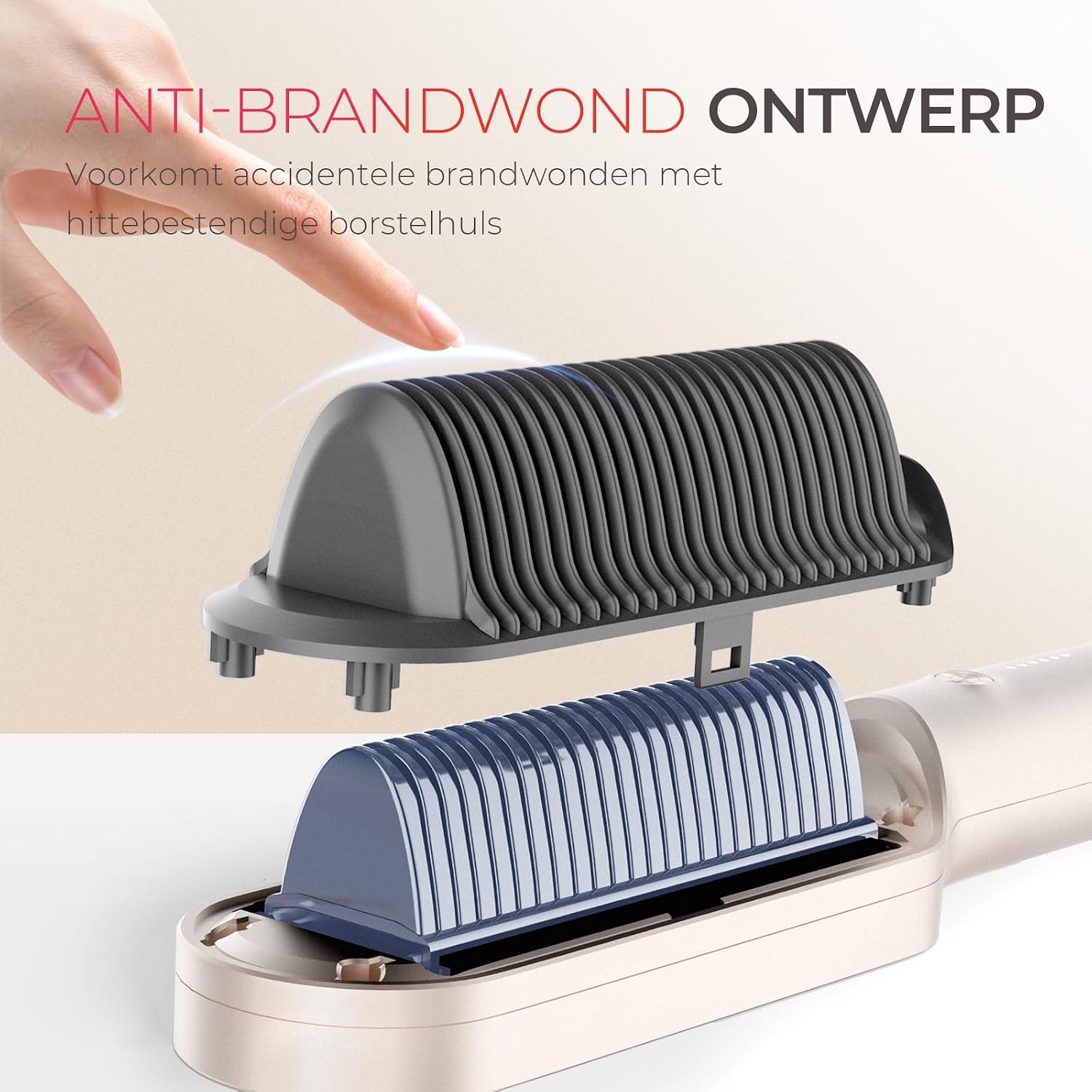 Detalle 1 de TYMO RING HC100G stijltangborstel met keramische coating en 5 temperatuurstanden