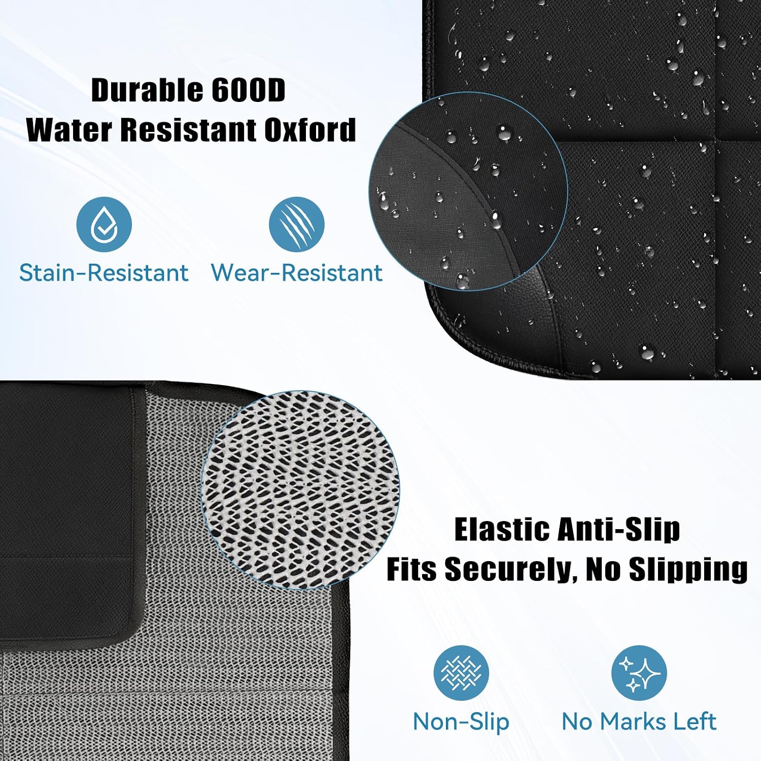 Detalle 2 de dre drive Car Seat Protector, 600D Waterproof Fabric, Non-Slip Backing