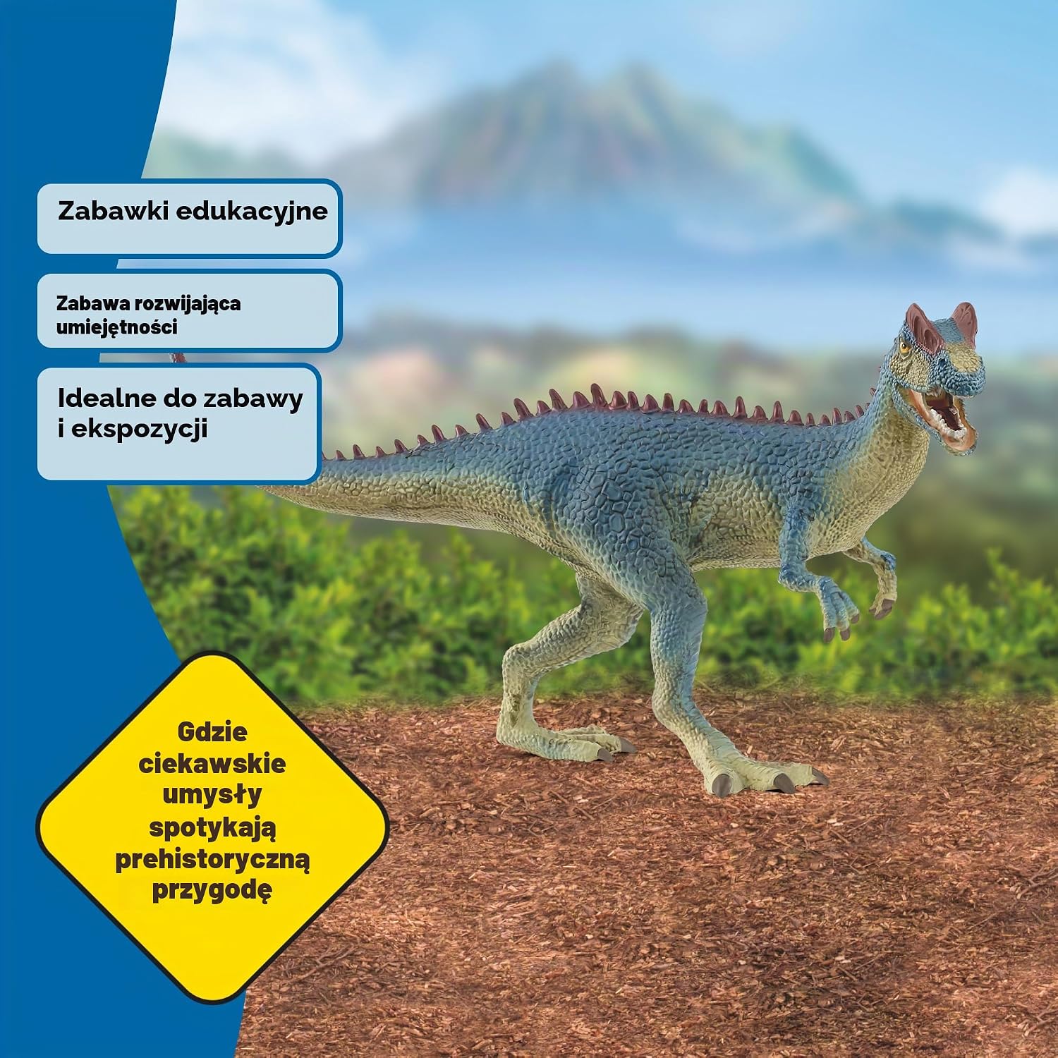 Thumbnail 5 de Schleich DINOSAURS 15046 – figurka dilofozaura z ruchomą szczęką, 8 × 23 × 11 cm