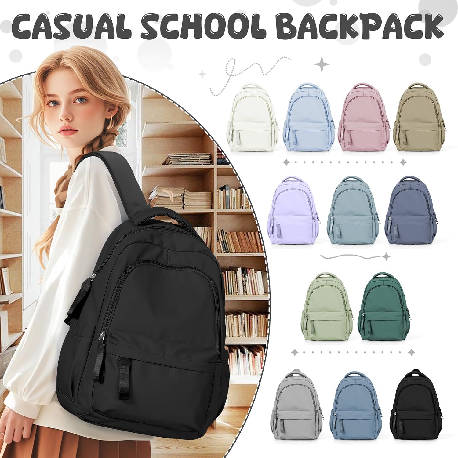 Thumbnail 1 de HYC00 Mochila mujer 25 litros 44x28x15 cm
